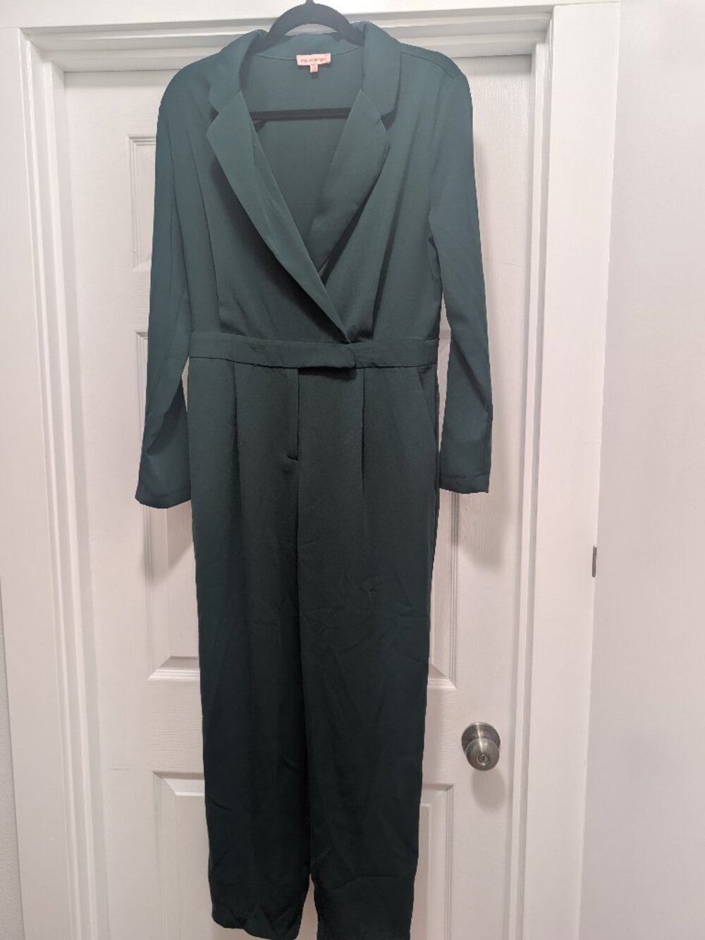 Re:named green collared jumpsuit - women's, size M
